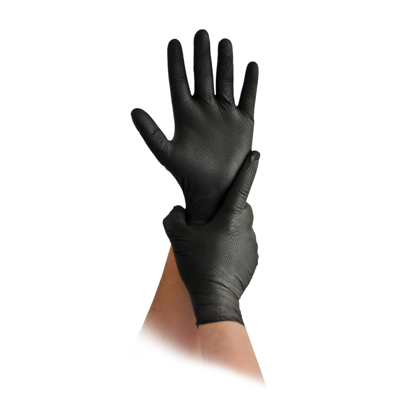 Diamond Grip Nitril Einmalhandschuhe, schwarz, puderfrei - detailingshop.ch