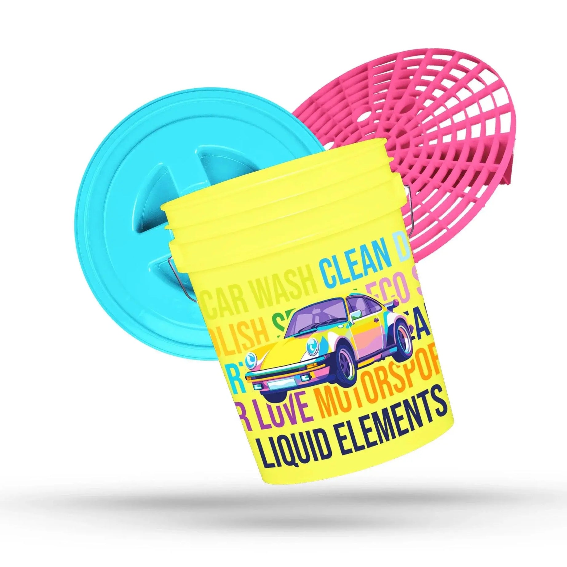 Liquid Elements - Pop Art - Wascheimer 20L inkl. Grit Guard und Deckel - detailingshop.ch