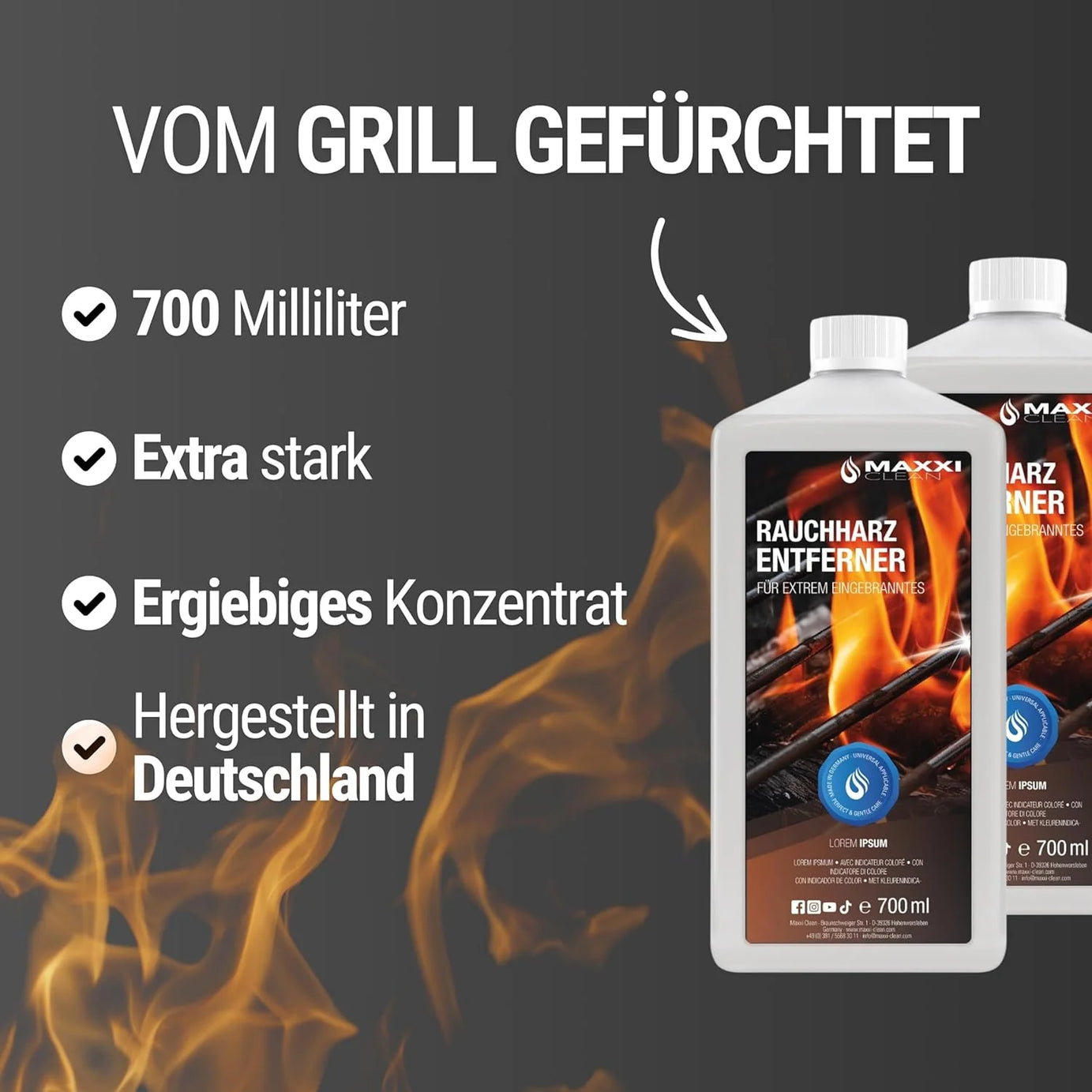 Maxxi Clean - Rauchharzentferner 700ml